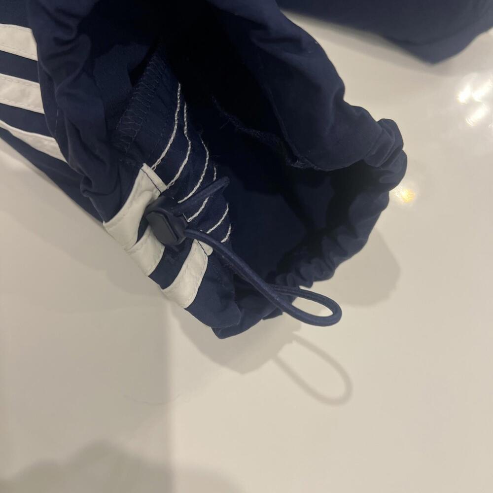 $80 Adidas Original 3S Cargo Pants Navy Blue White 3-Stripes HR3362 Mens Large - Picture 7 of 9